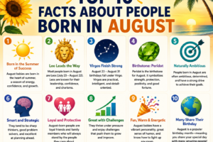 Top 10 Facts About People Born in August