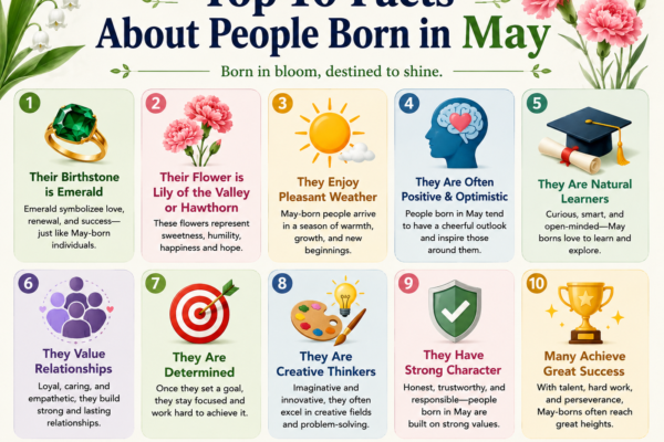 Top 10 Facts About People Born in May
