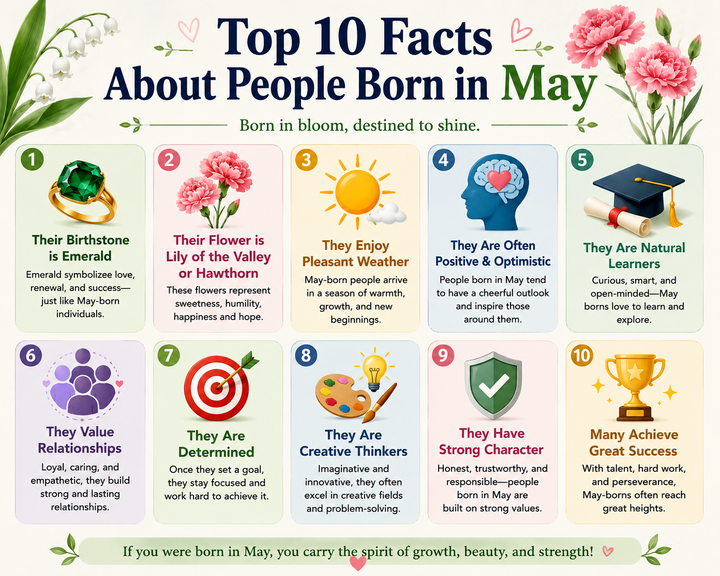 Top 10 Facts About People Born in May