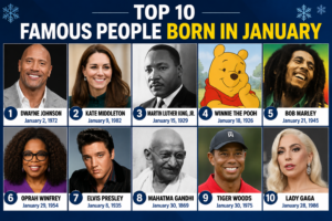 Top 10 Famous People Born in January