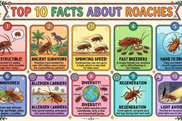 Top 10 Facts About Roaches