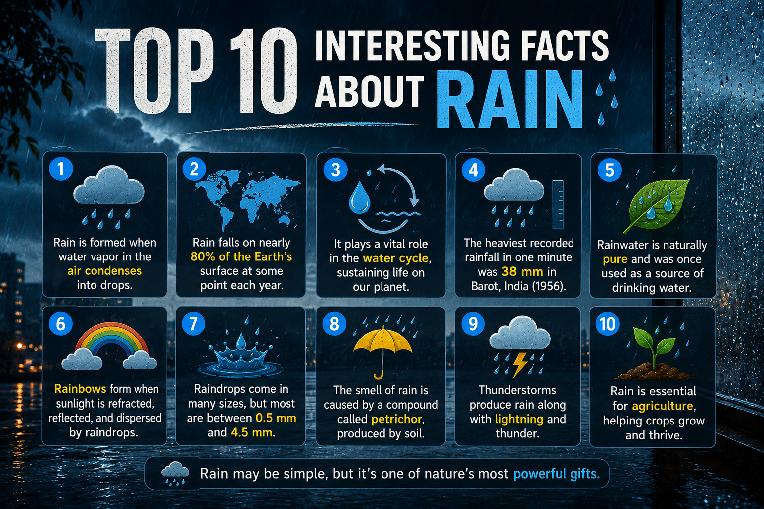 Top 10 Interesting Facts About Rain
