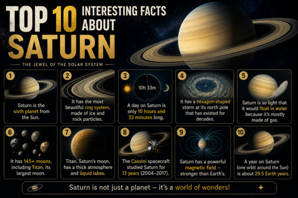 Top 10 Interesting Facts About Saturn