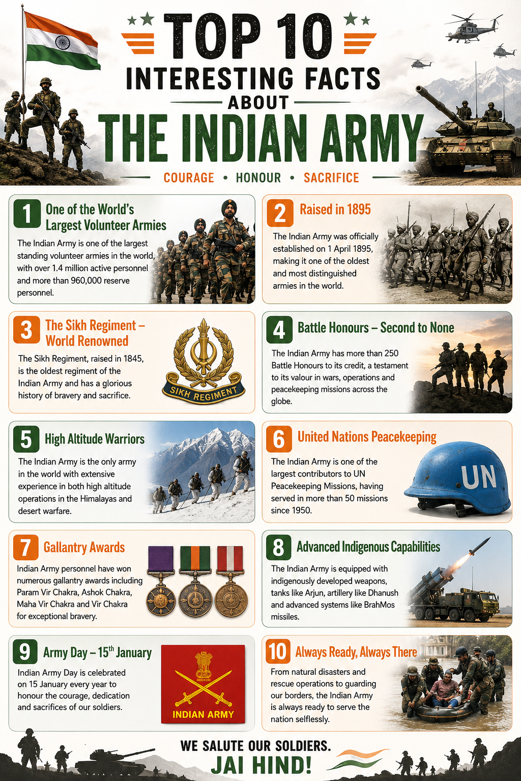 Top 10 Interesting Facts About the Indian Army