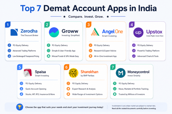 Top 7 Demat Account Opening Apps in India