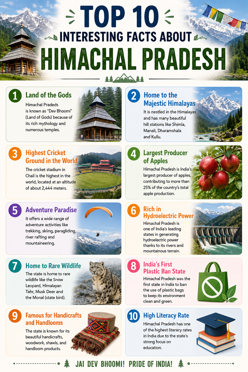 Top 10 Interesting Facts About Himachal Pradesh