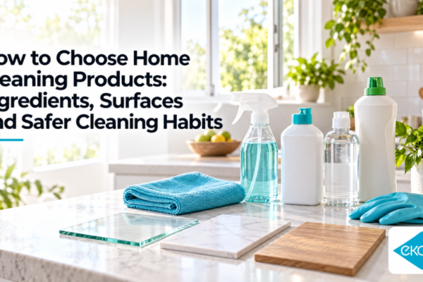 How to Choose Home Cleaning Products: Ingredients, Surfaces and Safer Cleaning Habits?