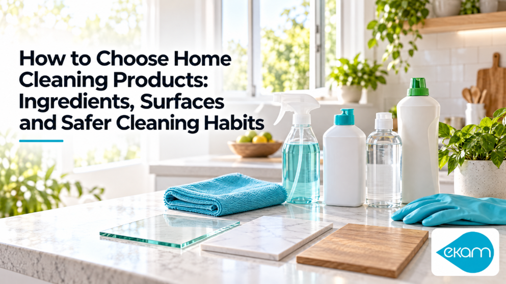 How to Choose Home Cleaning Products: Ingredients, Surfaces and Safer Cleaning Habits?